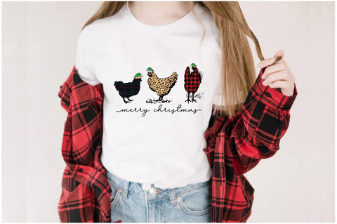Merry Christmas Chickens Sublimation Sublimation Jagonath Roy 