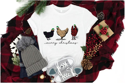 Merry Christmas Chickens Sublimation Sublimation Jagonath Roy 