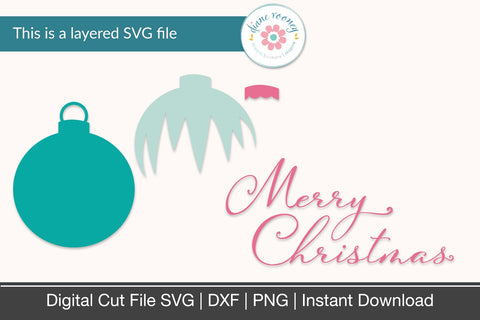 Merry Christmas & Christmas Ornament SVG Diane Rooney 