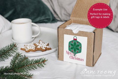 Merry Christmas & Christmas Ornament SVG Diane Rooney 