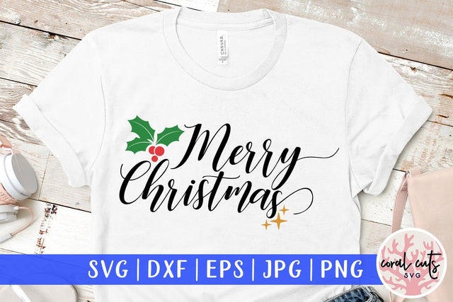 Merry Christmas – Christmas SVG EPS DXF PNG Cutting Files SVG CoralCutsSVG 