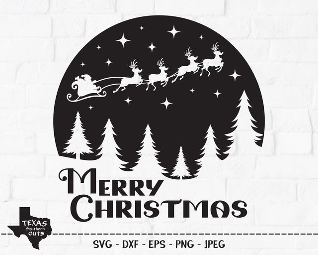Merry Christmas | Christmas SVG SVG Texas Southern Cuts 
