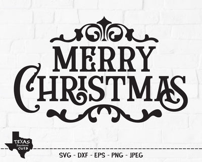 Merry Christmas | Christmas SVG SVG Texas Southern Cuts 