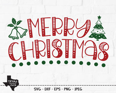 Merry Christmas | Christmas SVG SVG Texas Southern Cuts 