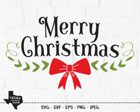 Merry Christmas | Christmas SVG SVG Texas Southern Cuts 