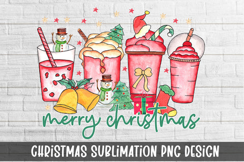 Merry Christmas Coffee Sublimation SVG fokiira 