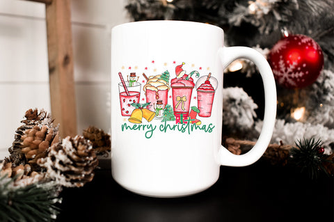 Merry Christmas Coffee Sublimation SVG fokiira 