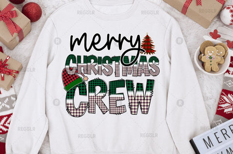 Merry christmas crew Sublimation Design Sublimation Regulrcrative 