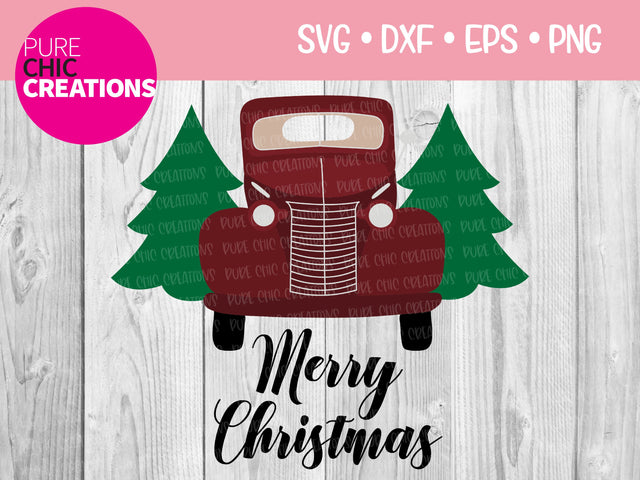 Merry Christmas - Cricut - Silhouette - svg - dxf - eps - png - Digital File - SVG Cut File - Christmas SVG - Christmas clipart - clipart SVG Pure Chic Creations 