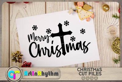 Merry Christmas cross SVG SVG Artinrhythm shop 