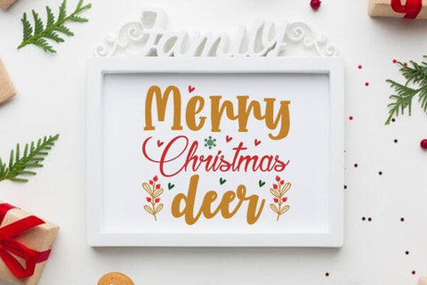 Merry Christmas deer SVG Angelina750 