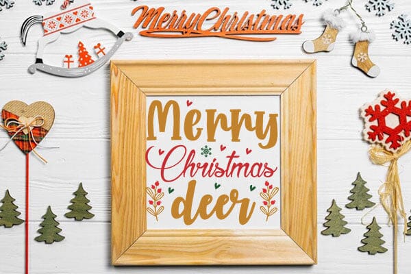 Merry Christmas deer SVG Angelina750 