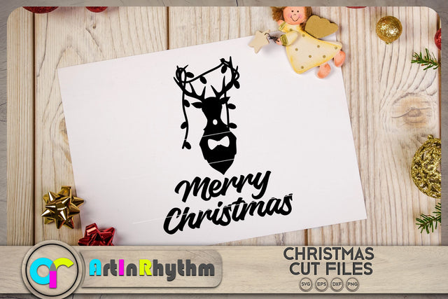 Merry Christmas deer SVG SVG Artinrhythm shop 