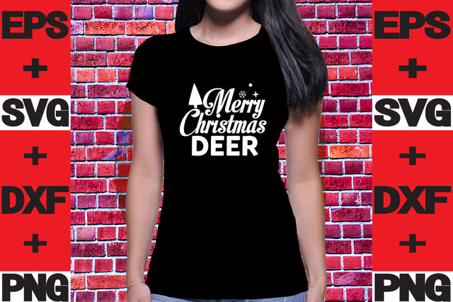 Merry Christmas deer SVG svgteam 
