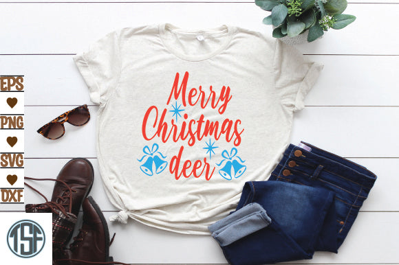 Merry Christmas deer SVG thesvgfactory 