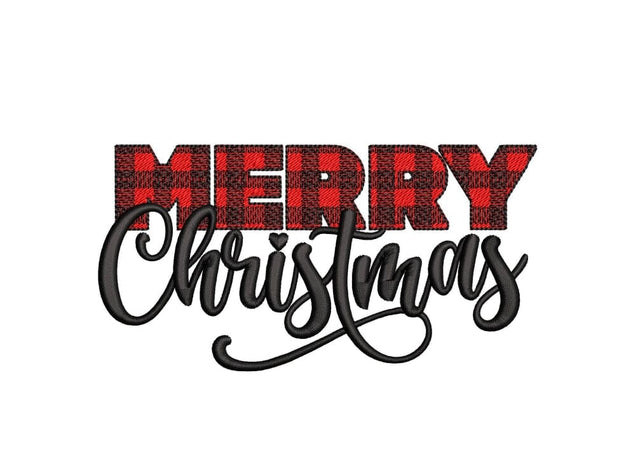 Merry Christmas design comes with 4 sizes: Embroidery/Applique DESIGNS ArtEMByNatalia 