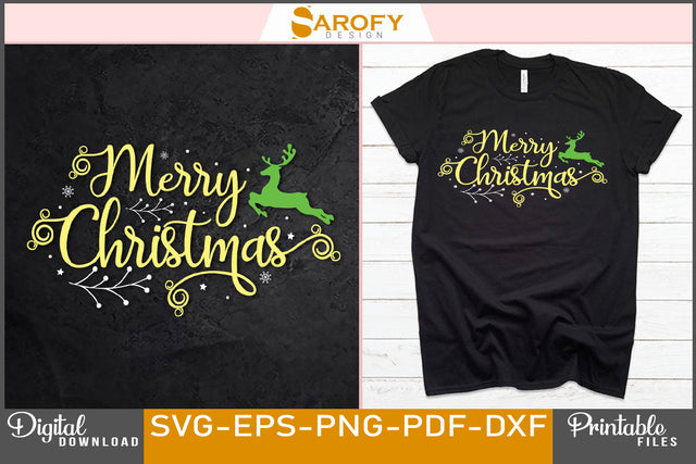 Merry Christmas Design SVG File SVG Sarofydesign 