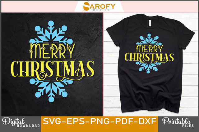 Merry Christmas Design SVG File SVG Sarofydesign 