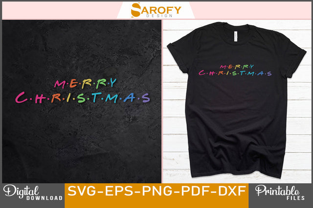 Merry Christmas Design SVG File SVG Sarofydesign 