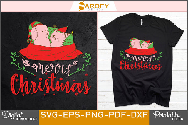Merry Christmas Design SVG File SVG Sarofydesign 