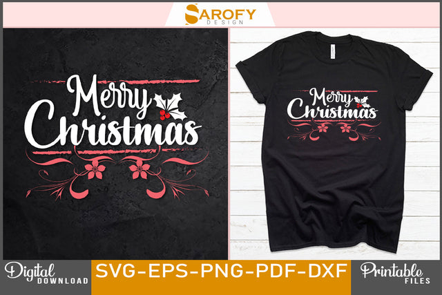 Merry Christmas Design SVG File SVG Sarofydesign 