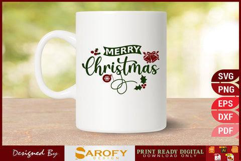 Merry Christmas Design SVG File SVG Sarofydesign 