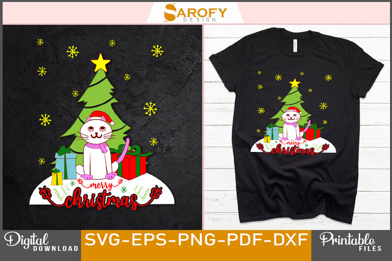 Merry Christmas Design SVG File SVG Sarofydesign 