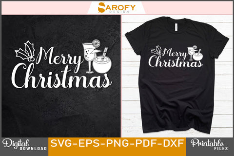 Merry Christmas Design SVG File SVG Sarofydesign 