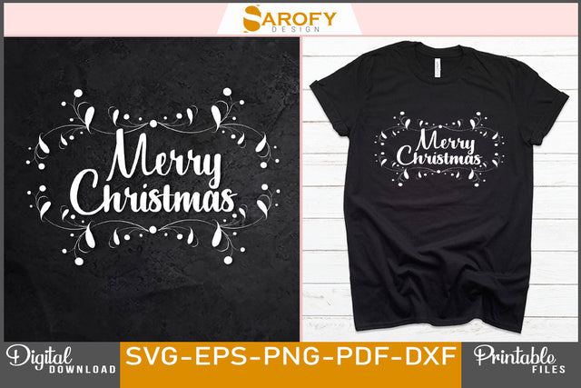 Merry Christmas Design SVG File SVG Sarofydesign 