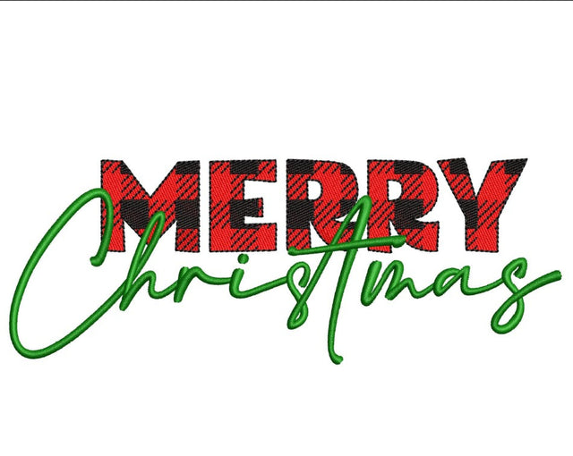 Merry Christmas Embroidery Design, 4 sizes, Instant Download Embroidery/Applique DESIGNS Nino Nadaraia 