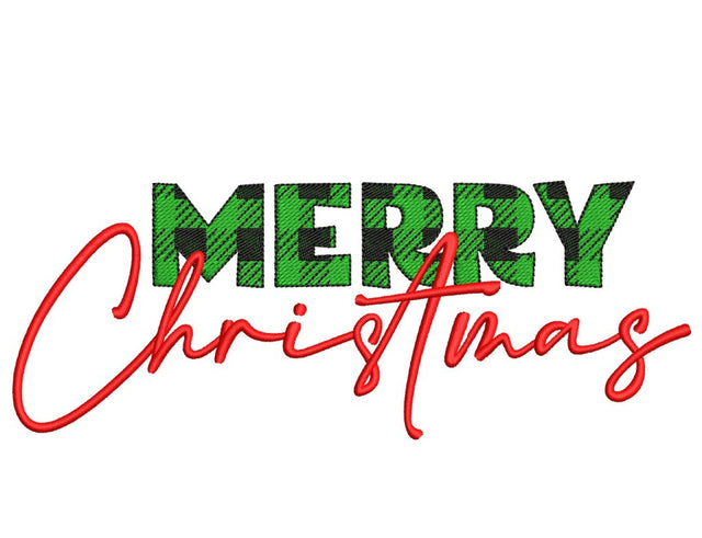 Merry Christmas Embroidery Design, 4 sizes, Instant Download Embroidery/Applique DESIGNS Nino Nadaraia 