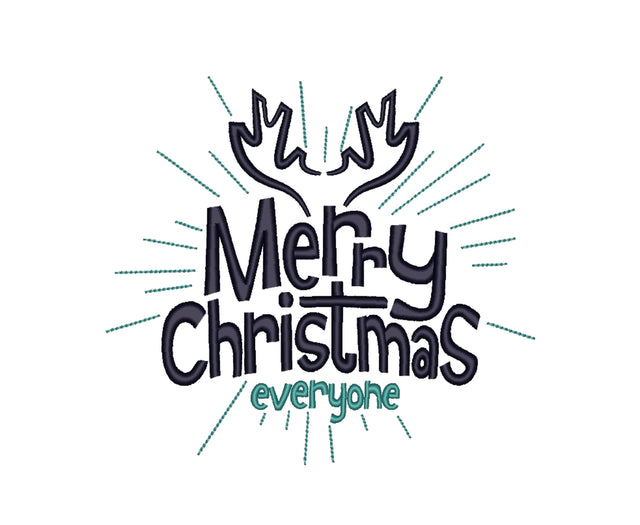 Merry Christmas Embroidery Design Embroidery/Applique DESIGNS Nino Nadaraia 