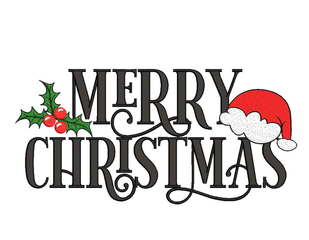 Merry Christmas Embroidery Design - So Fontsy