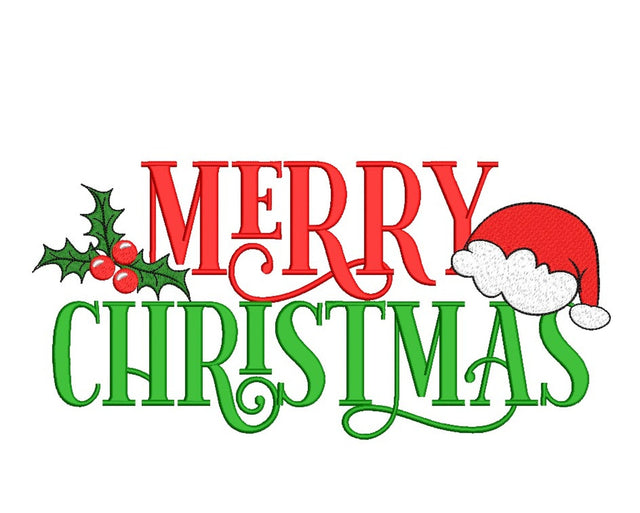Merry Christmas Embroidery Design SVG Nino Nadaraia 