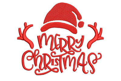 Merry Christmas Embroidery Design, Winter Holiday Ornaments Machine Embroidery Files Embroidery/Applique DESIGNS NextEmbroidery 
