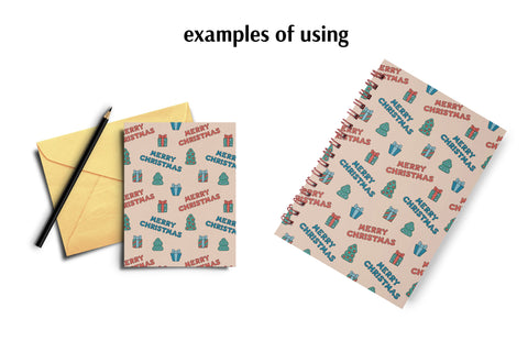 Merry Christmas | EPS Vector Pattern | Groovy Digital Paper Digital Pattern AnnaViolet_store 