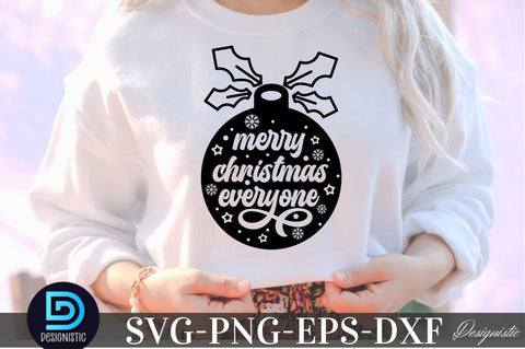 Merry christmas everyone , Christmas SVG SVG DESIGNISTIC 