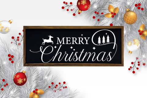 Merry Christmas Farmhouse Sign SVG Design SVG CraftLabSVG 