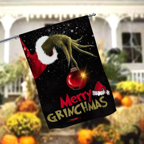 Merry Christmas Garden Flag, House Flag for Home Lawn Yard Decor, Six Feet People, Funny Christmas 12x18 Garden Flag Sublimation Sublimation CaldwellArt 