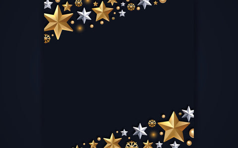 Merry Christmas glitter golden and silver stars SVG naemmiah021 