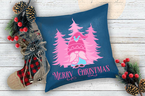 Merry Christmas Gnome PNG I Pink Christmas Gnome Sublimation Sublimation Happy Printables Club 