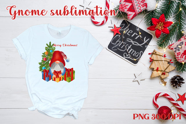 Merry Christmas gnome sublimation | Christmas gnome PNG SVG Svetana Studio 