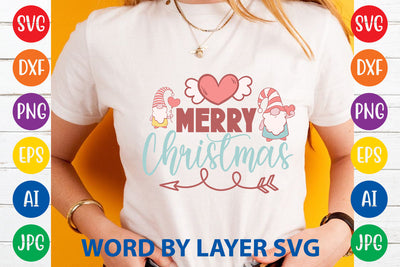 Merry Christmas, Gnome SVG Cut File SVG Rafiqul20606 