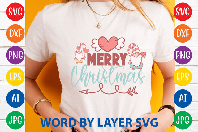 Merry Christmas, Gnome SVG Cut File SVG Rafiqul20606 