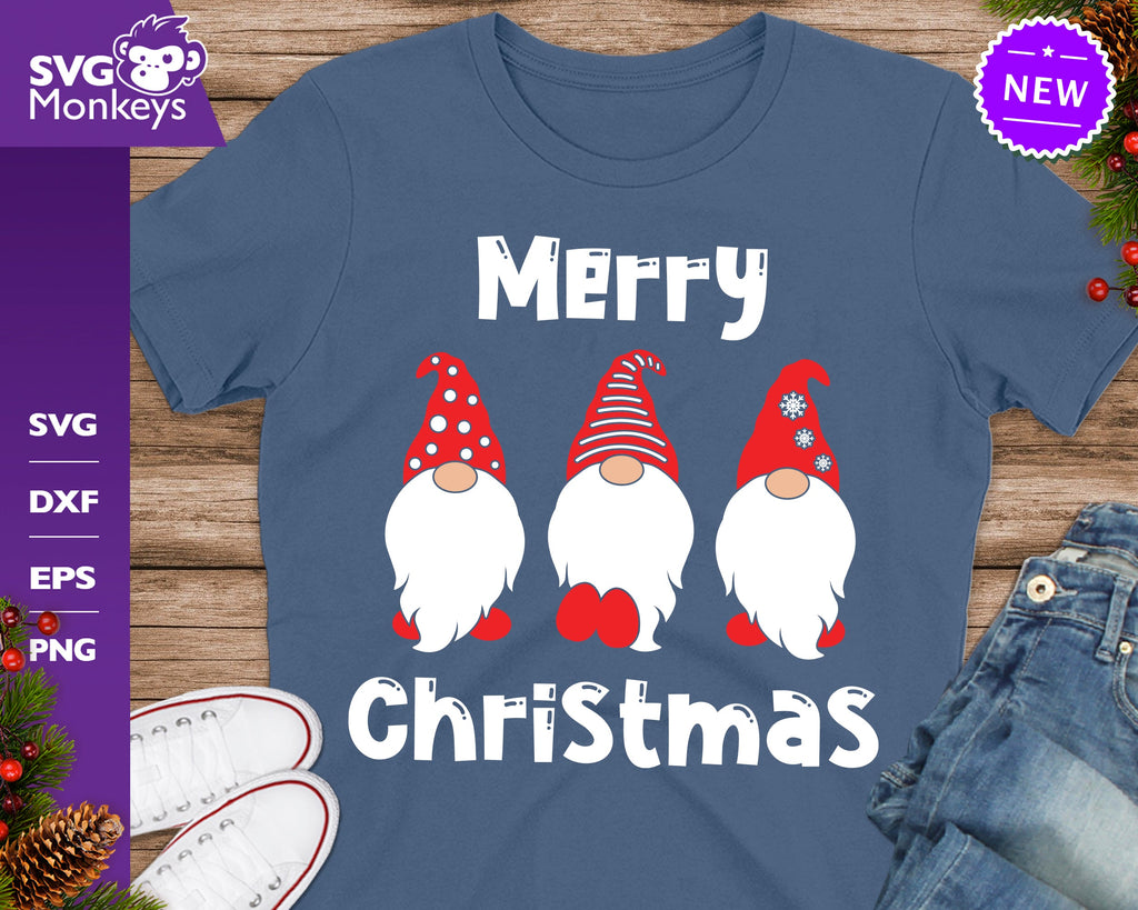 Merry Christmas Gnomes Svg, Gnome Svg, Christmas Svg - So Fontsy