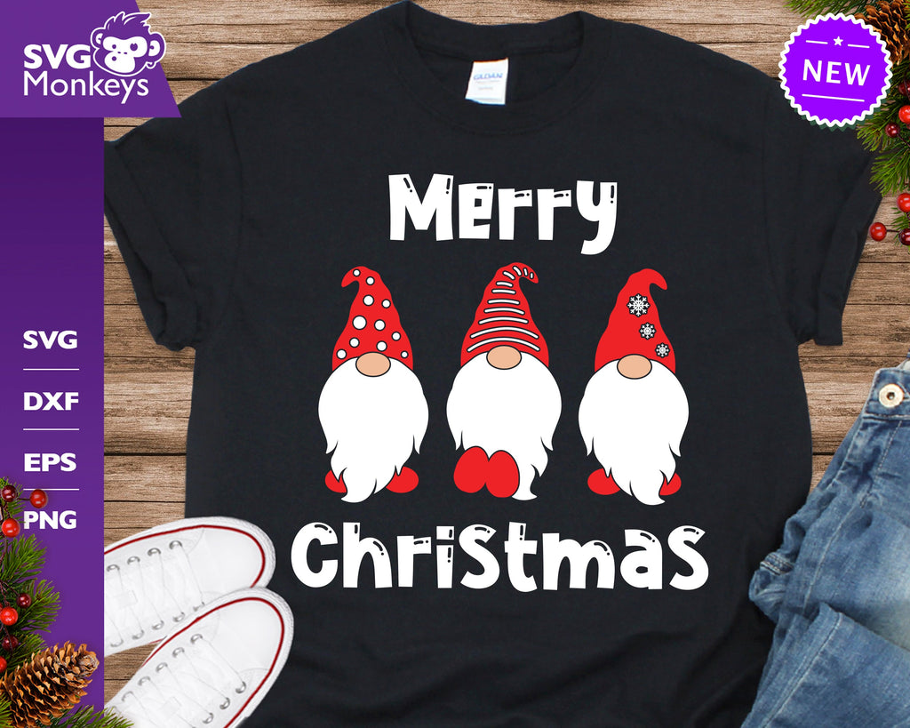 Merry Christmas Gnomes Svg, Gnome Svg, Christmas Svg - So Fontsy