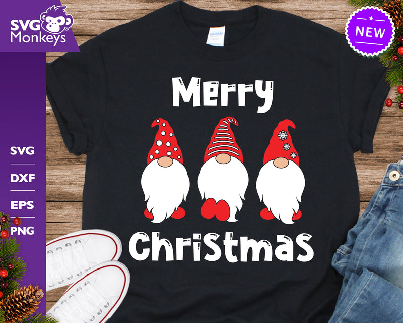 Merry Christmas Gnomes Svg, Gnome Svg, Christmas Svg - So Fontsy