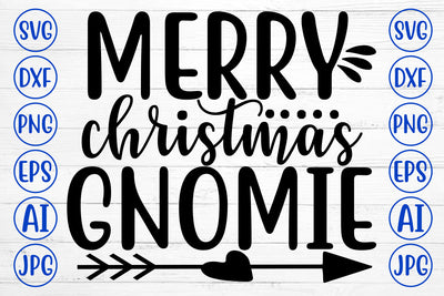 Merry Christmas Gnomie SVG Cut File SVG Syaman 