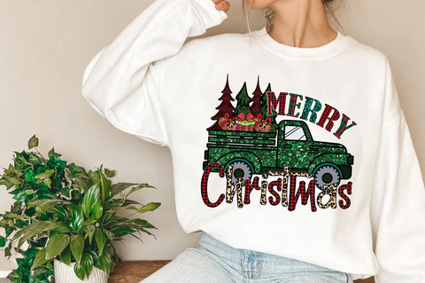 Merry Christmas Green Car Sublimation Sublimation Jagonath Roy 