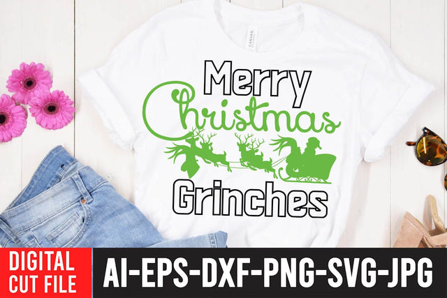 Merry Christmas Grinches SVG Cut File SVG BlackCatsMedia 